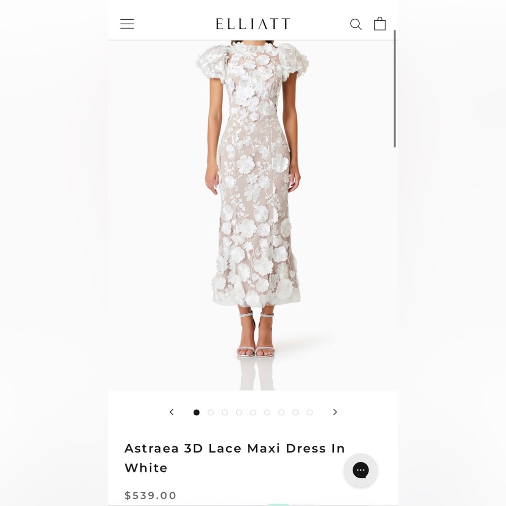 Elliott 3D astrea Lace maxi dress